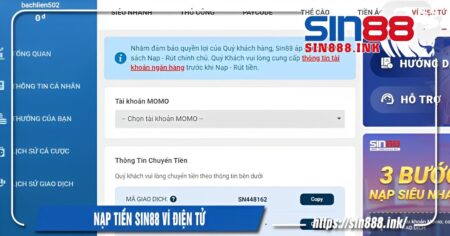 nạp tiền sin88 phương thức thẻ cào