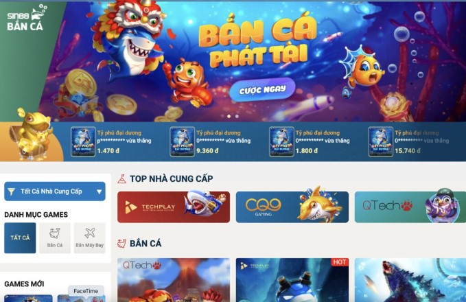 nhà cung cấp game bắn cá tại sin88